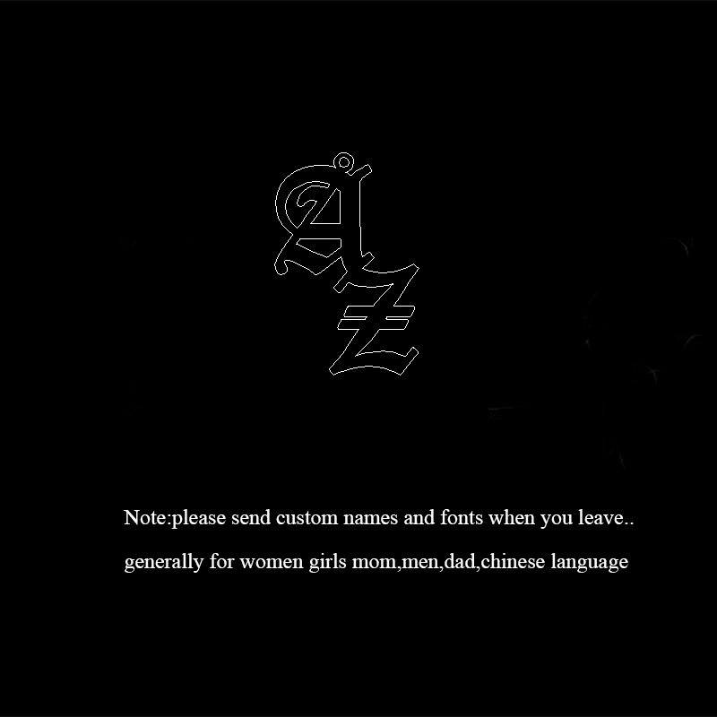 Vintage Custom stainless steel personalized necklace.