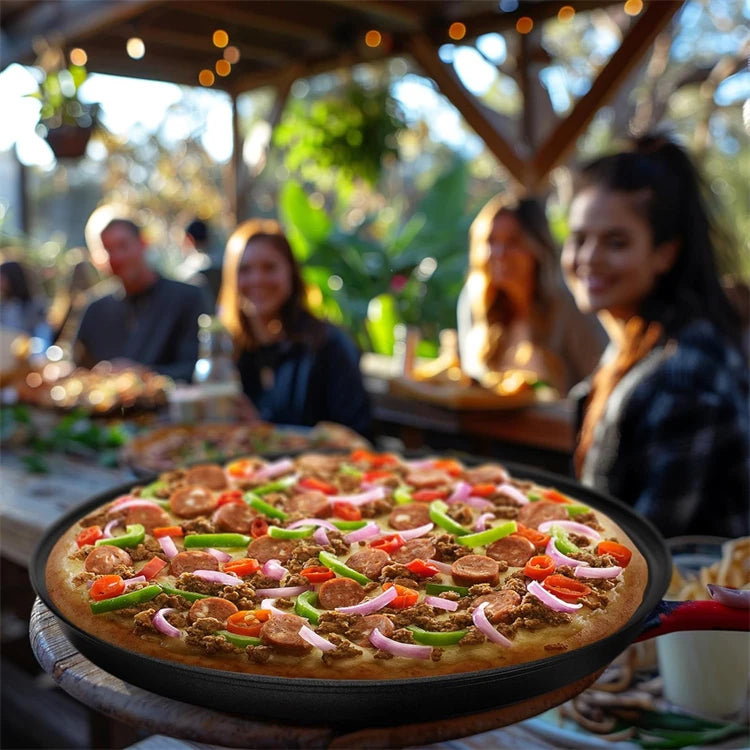 4 Size Nonstick Carbon Steel Pizza Pan with Holes
