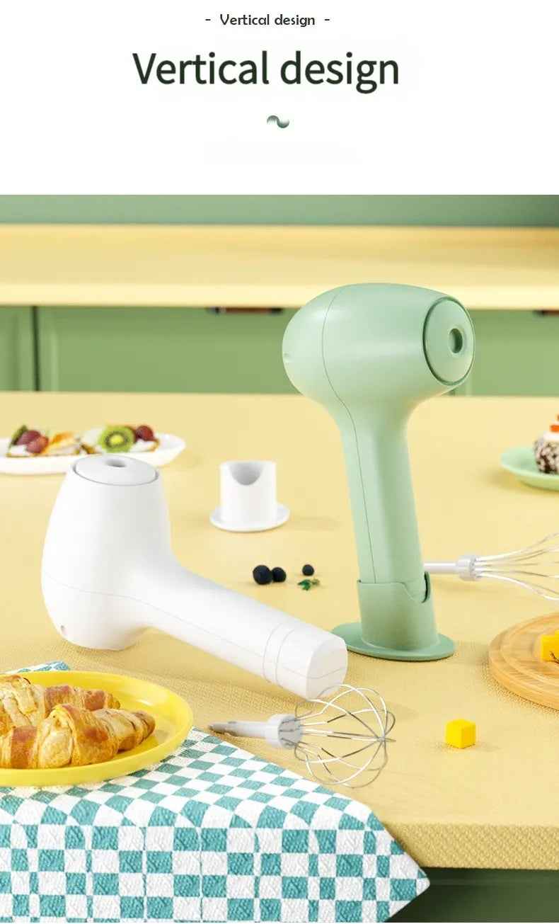 USB Charging Wireless Automatic 3 Speed Hand Food Mixer.