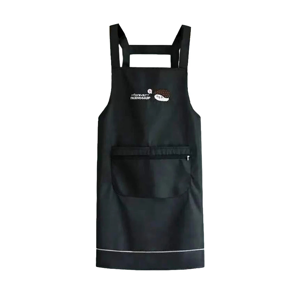 Waterproof Apron With Zipper Pocket