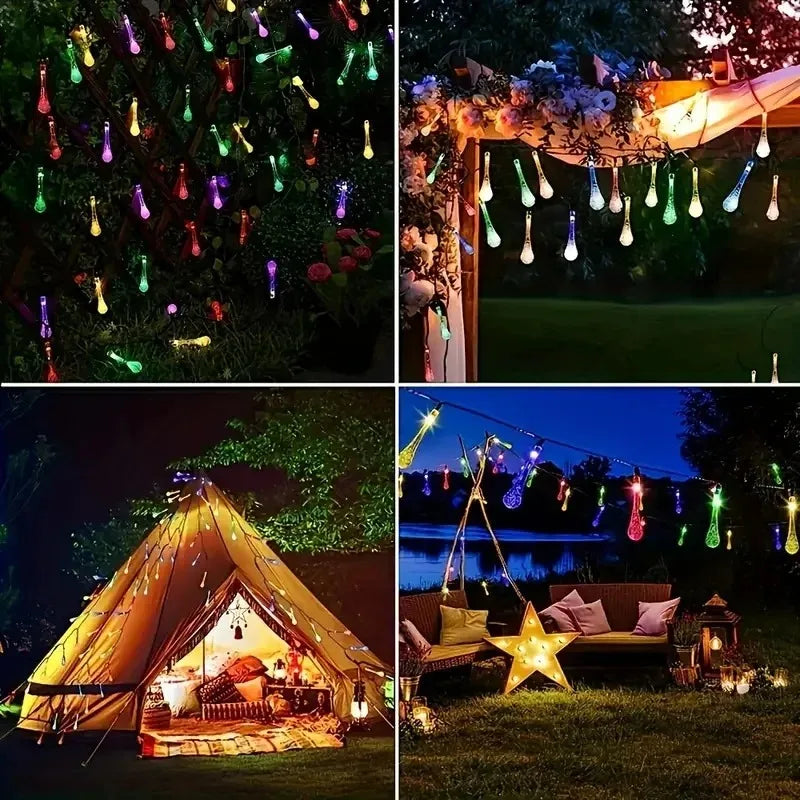 Outdoor Solar Teardrop 8 Mode Lights
