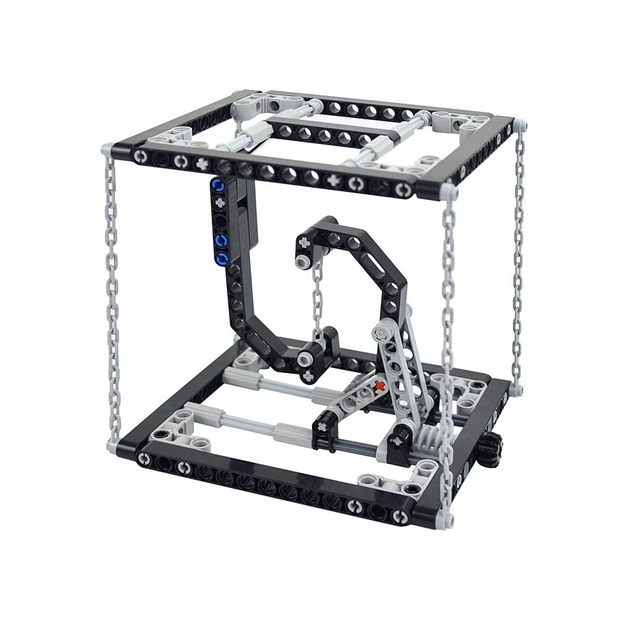 MOC Anti-Gravity Building Brick Set With Technical Suspension Tension Balancing Frame