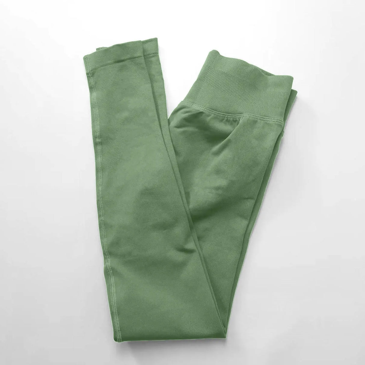 NCLAGEN Low Ribbed Band Seamless Scrunch Bum Impact Leggings