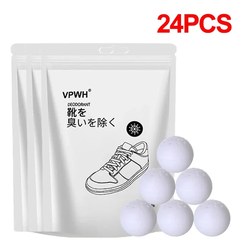 6/12/24Pcs Deodorizer Balls For Neutralizing Odor In Shoes