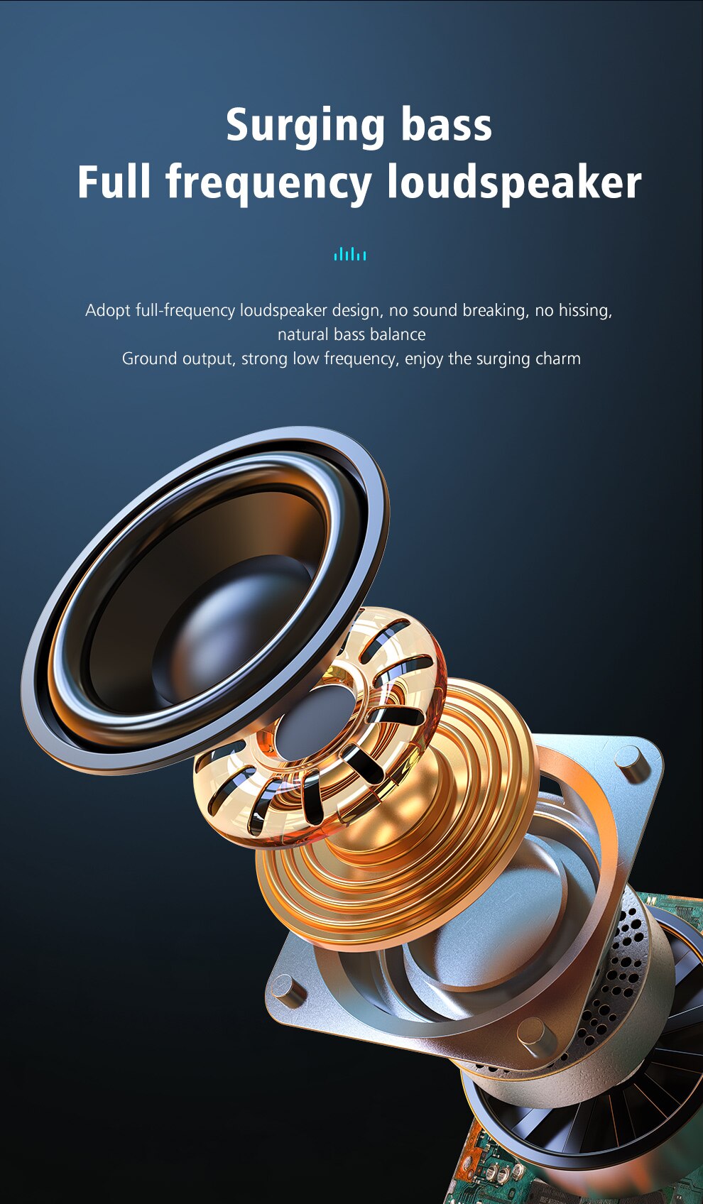 Zealot S1 Waterproof, Wireless Bluetooth Speaker With Bike Mount and Flashlight.