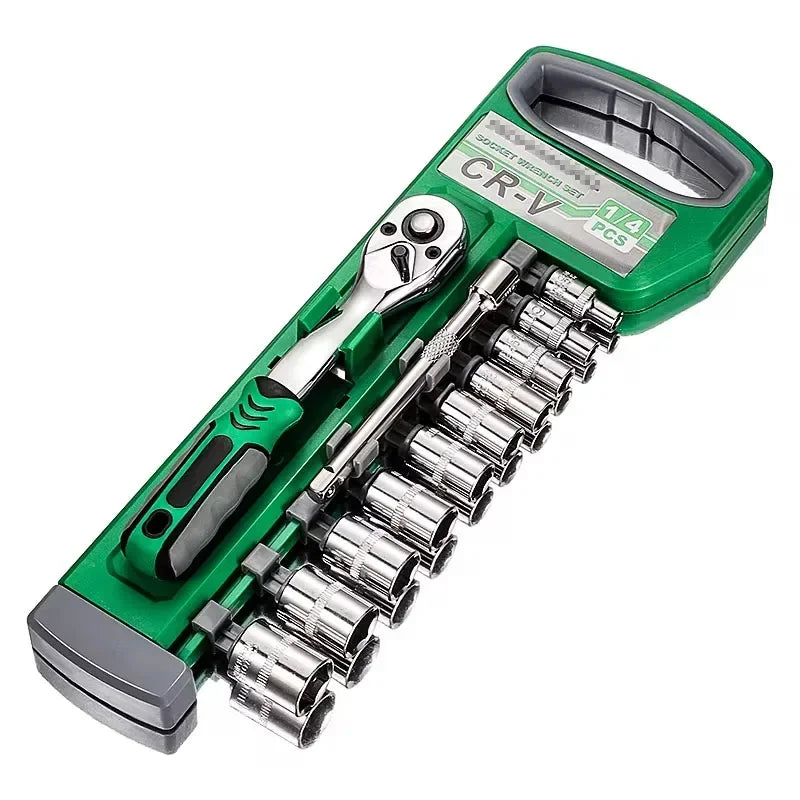1/4 3/8 Inch Ratchet Socket Wrench Set