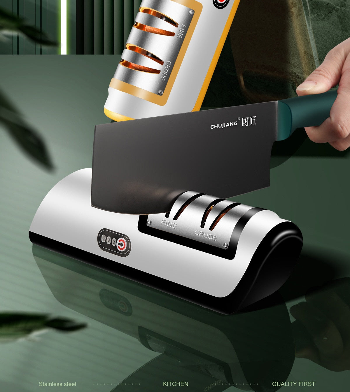 USB Rechargeable Electric Knife Sharpener.