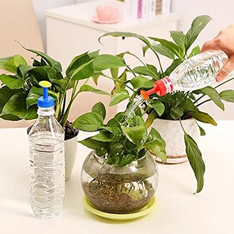 Plant Watering Spray-Head Attachment That Fits Soft Drink Bottles.
