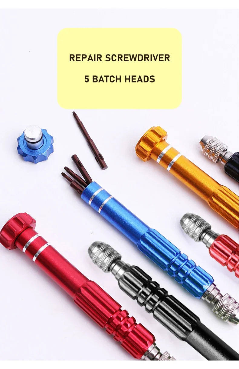 5 in 1 Multifunctional Eyeglass/Watch Screwdriver Repair Kit