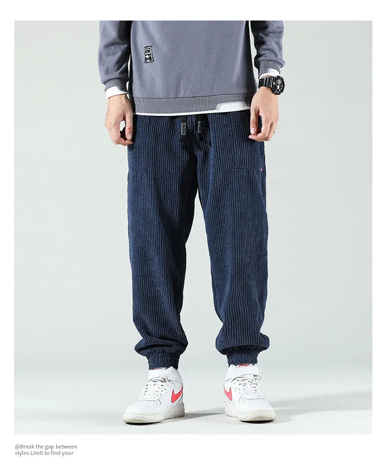 HIQOR Men's Corduroy Sweatpants