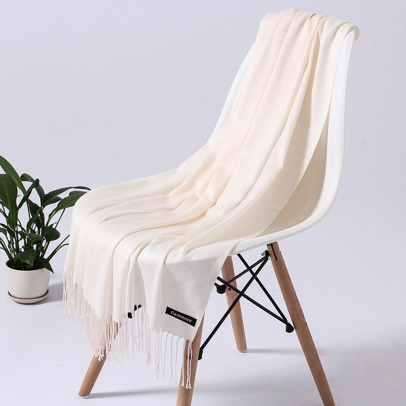 Women's cashmere shawl, hijab, warm scarf. 32 Foulard colors to pick from.