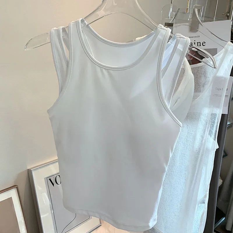 Women Sports Halter With Inner Padded Bra