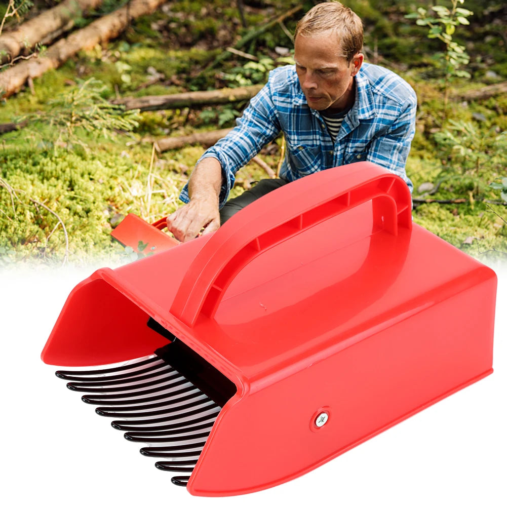 Ergonomic Plastic Berry Picker Rake with Metal Comb