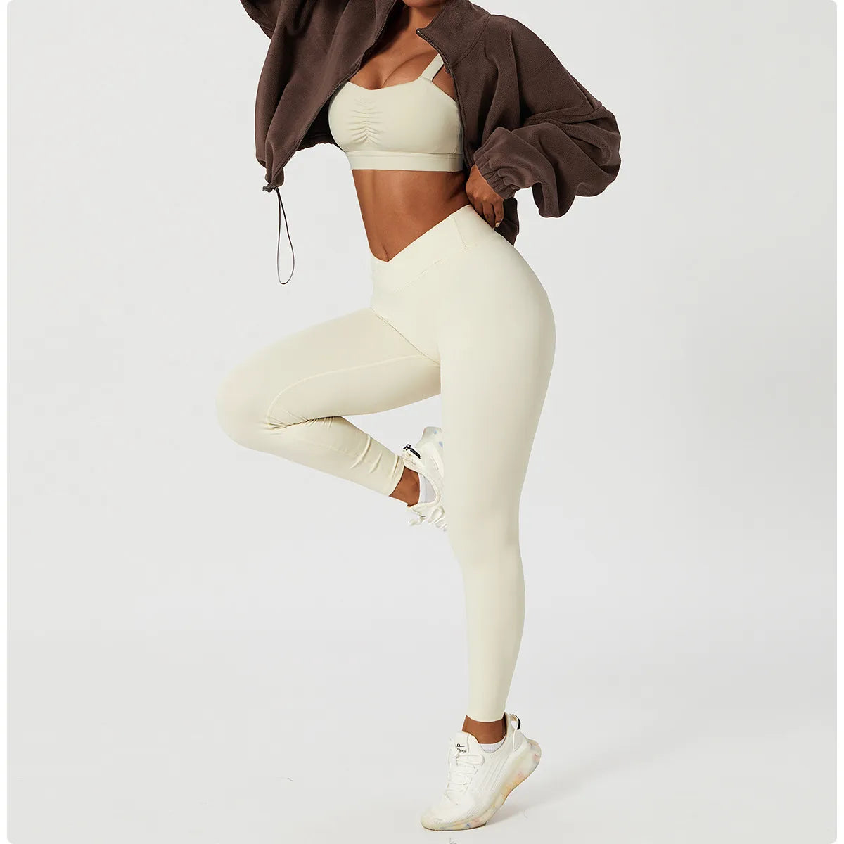 Soft Artificial Wool Zipup Jacket