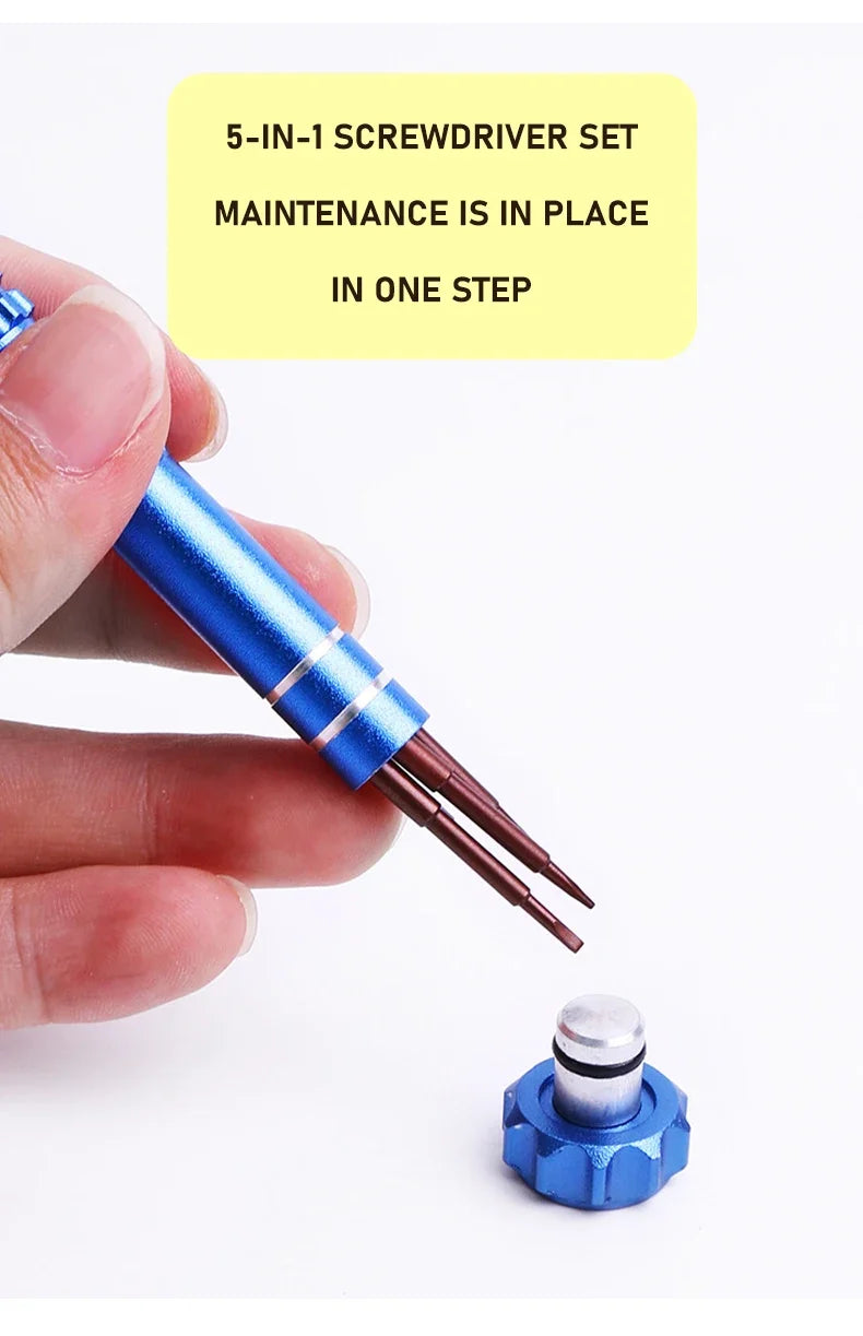 5 in 1 Multifunctional Eyeglass/Watch Screwdriver Repair Kit