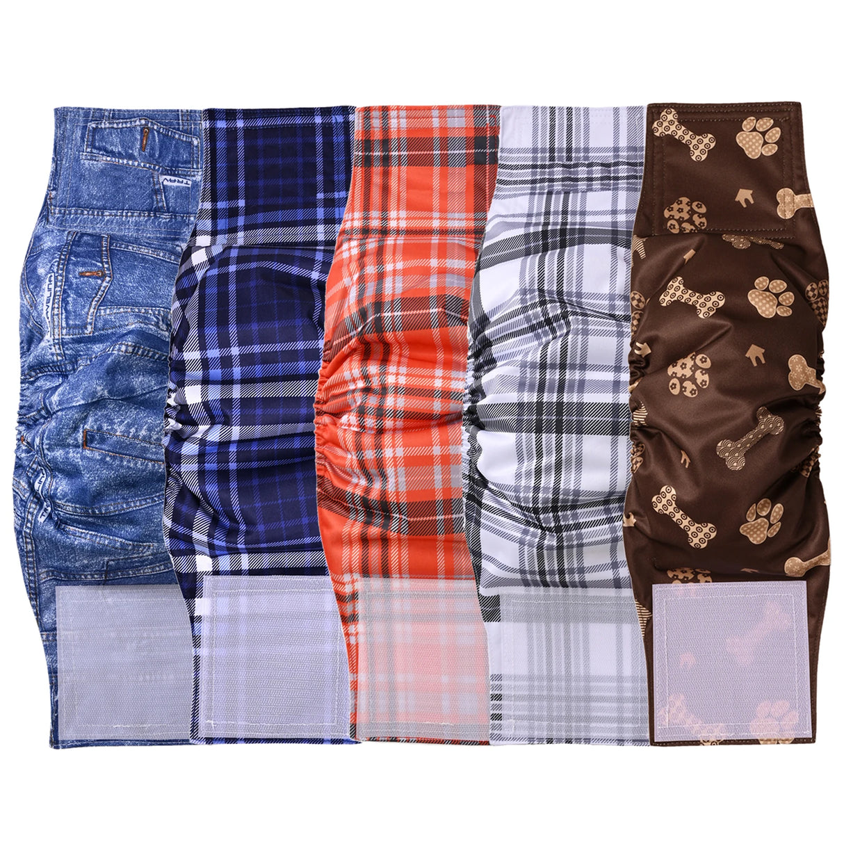 2/3/4/5Pack Cotton Cloth Diaper For Male Dogs