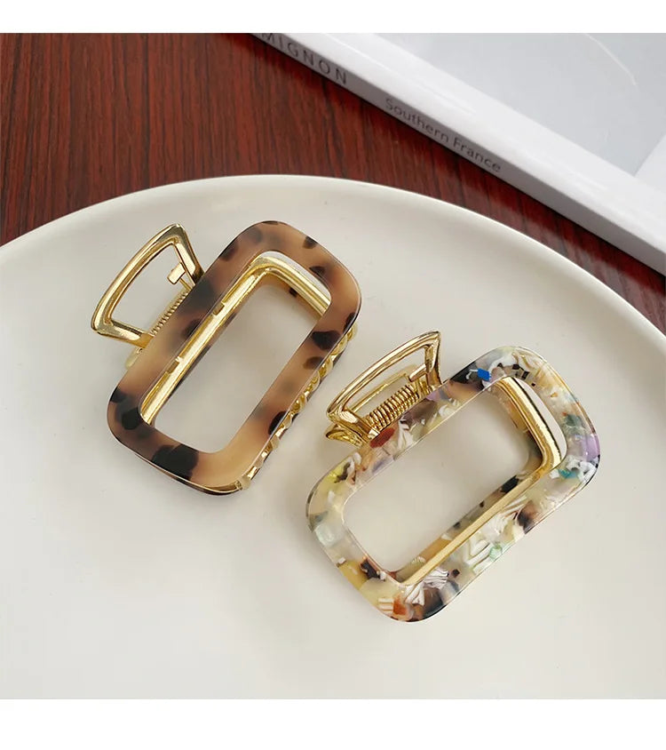 Small Colorful Elegant Acrylic Hair Clpsl