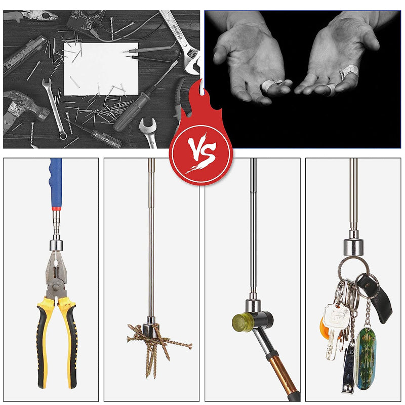 Mini Extendable Magnetic Rod To Pickup Nuts Or Bolts