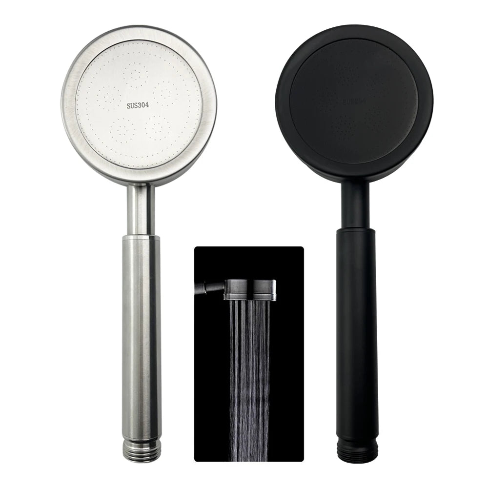 Stainless Steel Pressurized Rain Shower Head With Filter