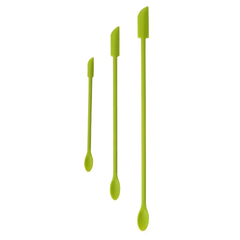 3-Piece Cosmetic Silicone Bottle Mini Scraper