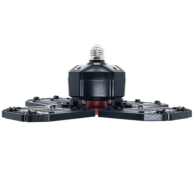 Led Garage Adjustable Ceiling Light With 12 Adjustable Panels. Great for Garage, Workshop and Warehouse.