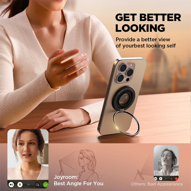 Joyroom Silicone Magnetic Grip Holder/Stand For iPhone 15 14 13 Pro Max