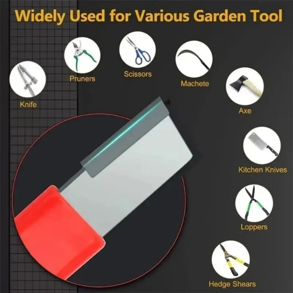 Tungsten Diamond Ceramic Sharpening Stone For Knives Scissors OR Gardening Shears