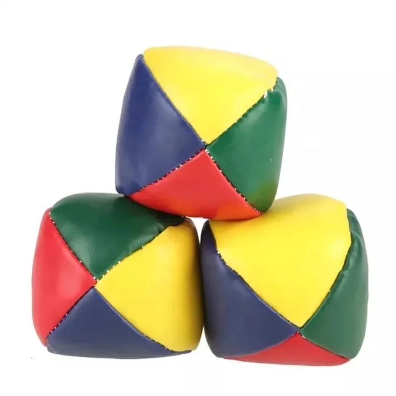 PVC 3 Or 6 Leather Juggling balls filled With Sandbag