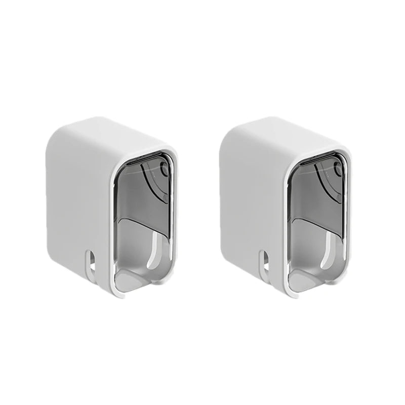 2PCS Flip-top Wall Mounted Toothbrush Rack