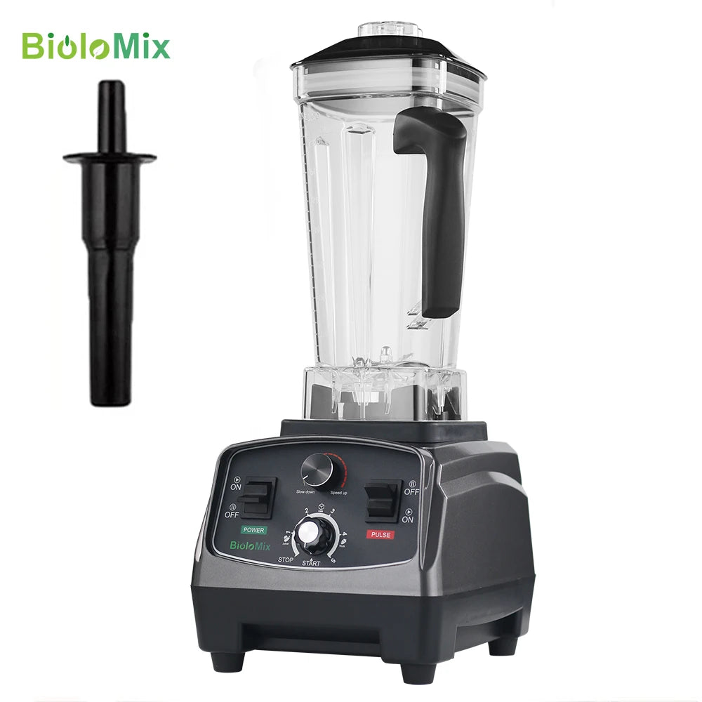 BioloMix 3HP 2200W Heavy Duty Commercial Grade Blender With BPA Free 2L Jar