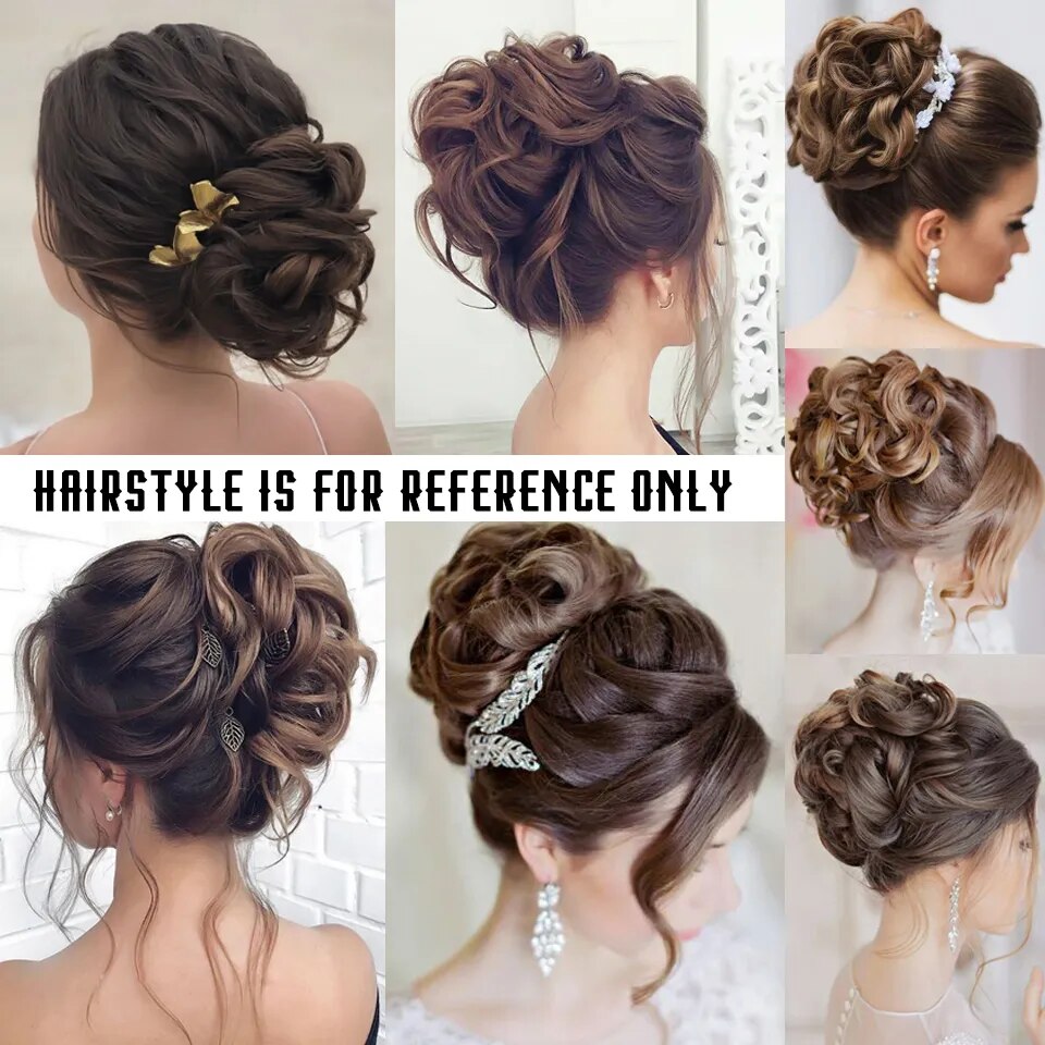 HUAYA Synthetic Curly Hairpieces With Clips.