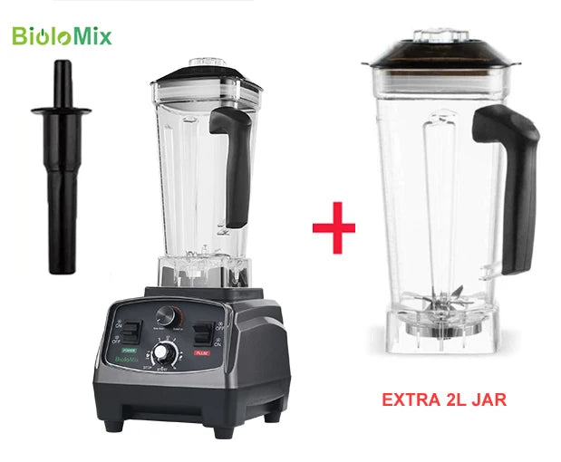 BioloMix 3HP 2200W Heavy Duty Commercial Grade Blender With BPA Free 2L Jar