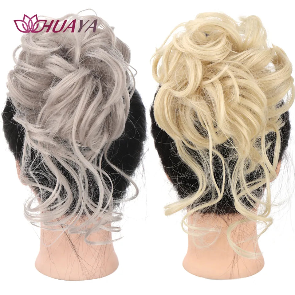 HUAYA Synthetic Curly Hairpieces With Clips.