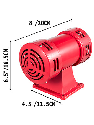 VEVOR 400W Air Siren Boat Alarm with Low-Noise140 Decibel. Outside made of steel, motor driven Emergency Warning MS-490