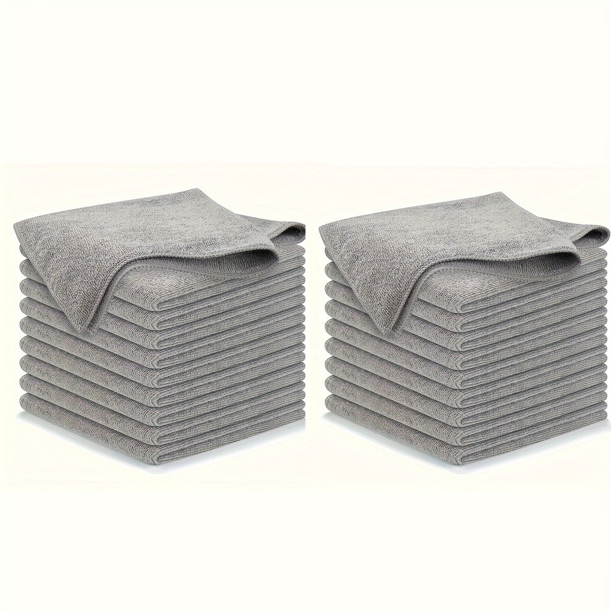 5/10/20/50/100pcs Gray Ultra-fine Absorbent Fiber Cleaning Cloth