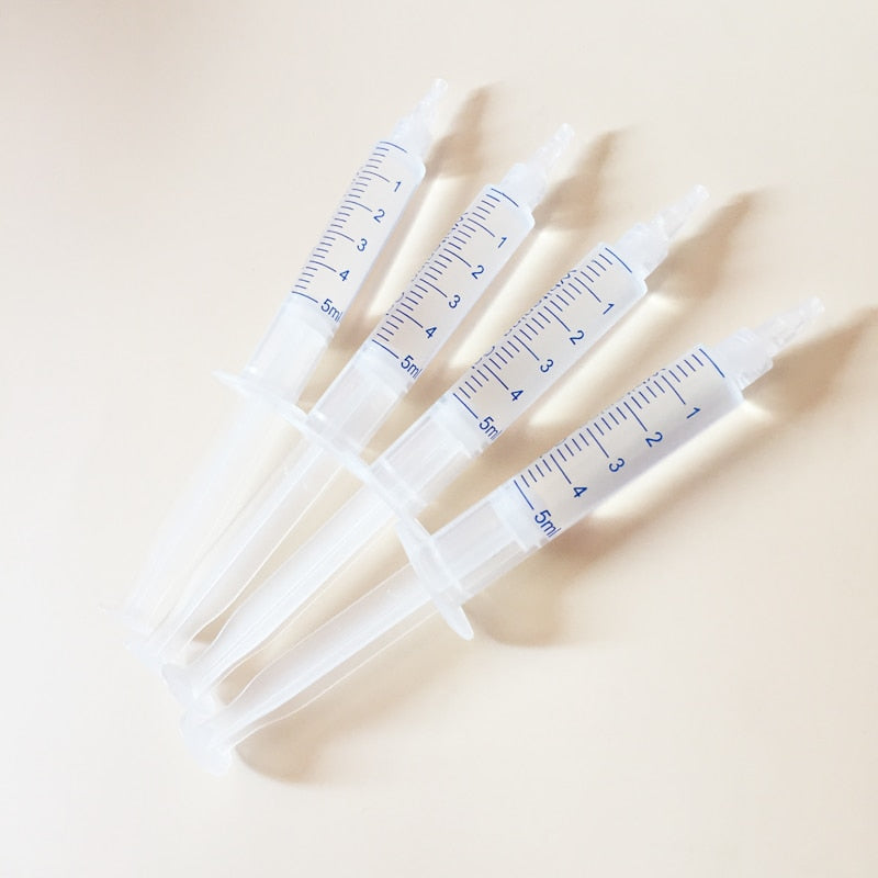5pcs 5ML Teeth Whitening Peroxide Gel 10% 25% 35% Teeth Whitening Syringe hydrogen peroxide Gel