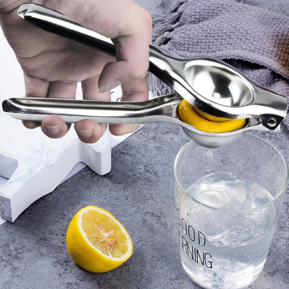 Stainless Steel Citrus Fruits Squeezer. Manually squeeze oranges, lemons and limes.