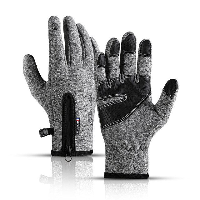 Winter Windproof Outdoor Sports Men Gloves Touchscreen Driving Motorcycle Skiing Waterproof Non-Slip Warm Fleece Women Gloves