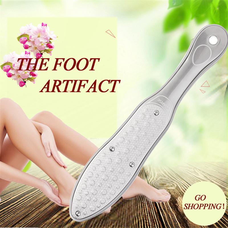Stainless steel pedicure file. Removes callus and exfoliates your feet.