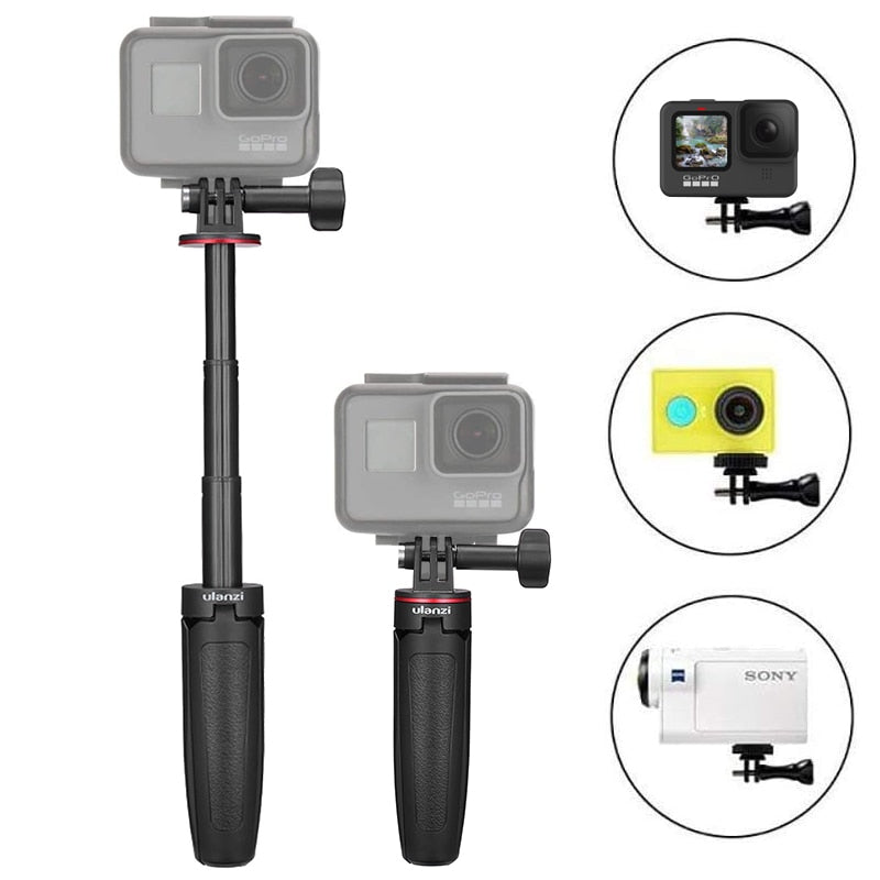Ulanzi MT-09 Extend Gopro Vlog Tripod Mini Portable Tripod for Gopro Hero 11 10 9 8 7 6 5 Black Session Osmo Action insta360 X3
