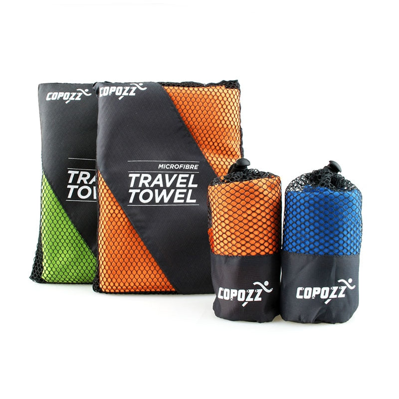 Copozz Microfiber, Easy Drying Small OR Large Travel Towel.