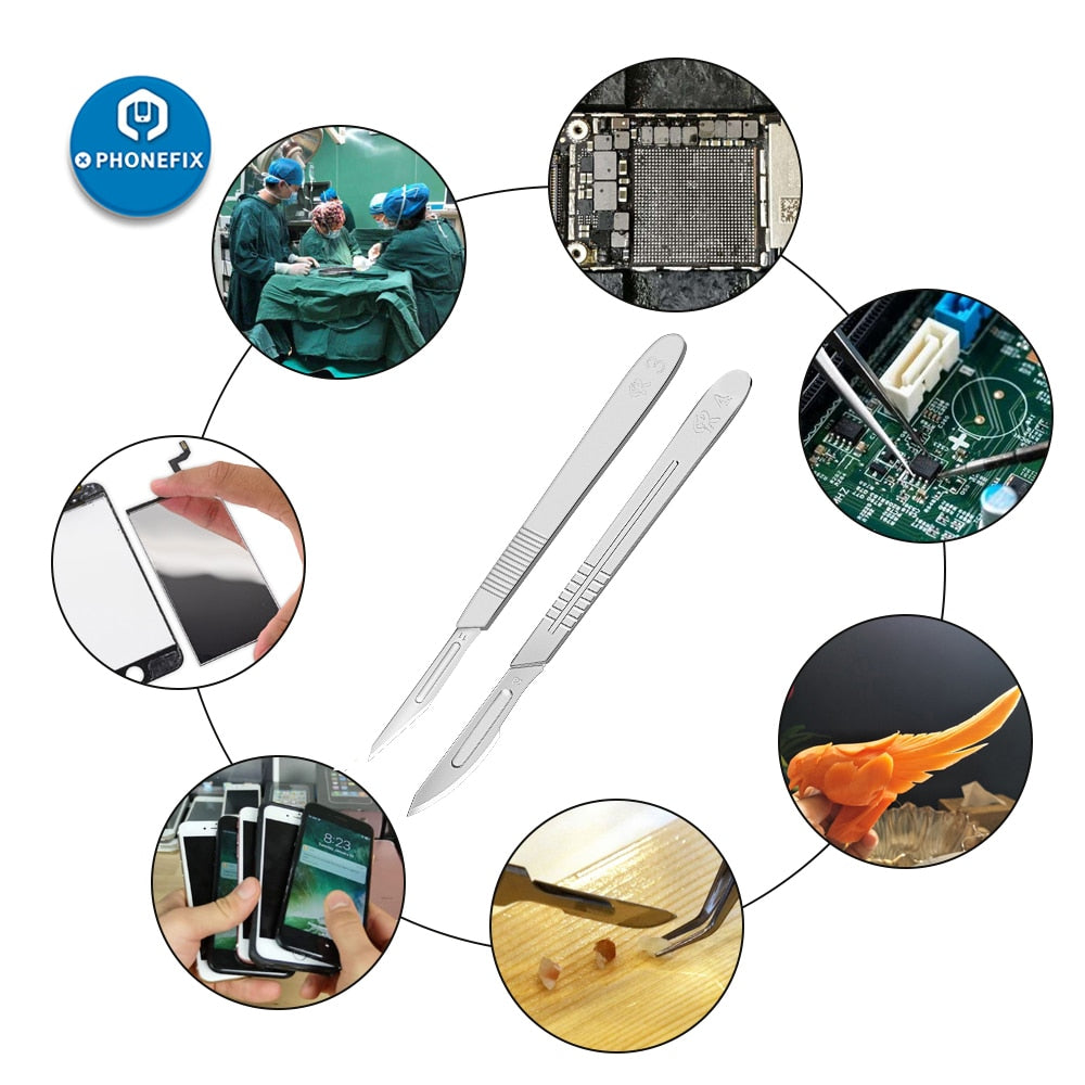 Carbon Steel Carving Metal Scalpel handle 11# 23#