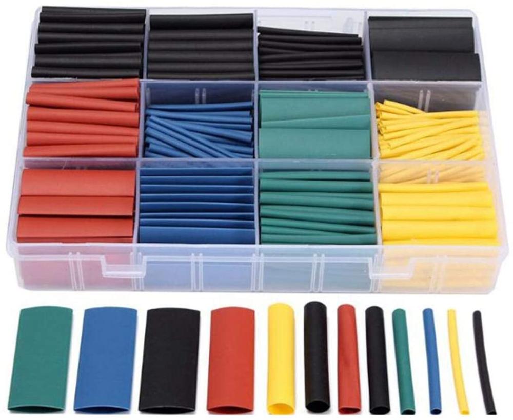 270Pcs/set 3:1Sleeving Wrap Wire Car Electrical Cable Tube kits Heat Shrink Tube Tubing Polyolefin Mixed Color