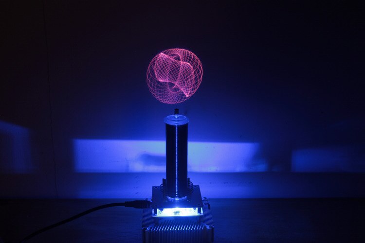 Musical Tesla coil plasma speaker ion windmill