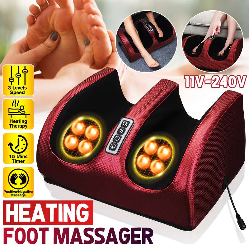 Electric Shiatsu heating foot Massage. Massage Roller for Relief of leg fatigue for women and men.