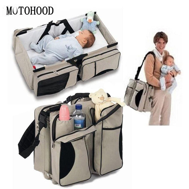 MOTOHOOD- Multifunction Baby Diaper Bag/crib Great for travel.