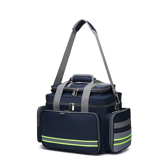 First Aid Medical Bag Outdoor Emergency Rescue Large Capacity Bag Empty Waterproof Reflective Oxford Multi-pocket Travel Bags 6