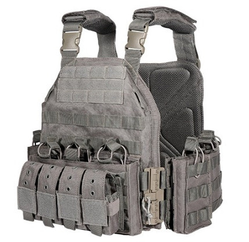 1000D Nylon Plate Carrier Tactical Vest Outdoor Hunting Protective Adjustable MODULAR Vest (AirSoft)