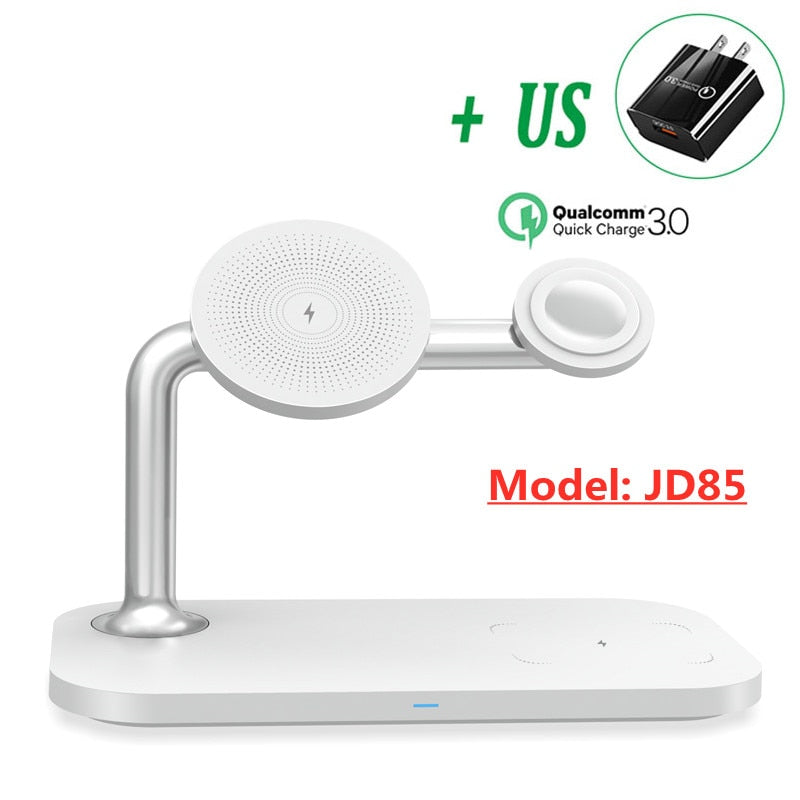 30W 3 in 1 Magnetic Wireless Charger Stand For iPhone 13 12 Pro Max Apple Watch Macsafe Fast Charging for Airpods iWatch 7 6