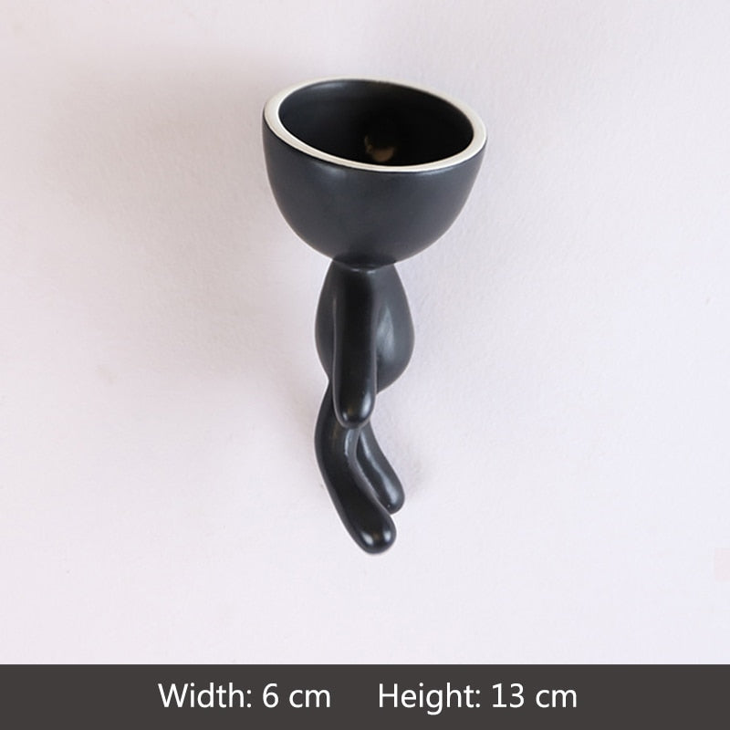 Humanoid Ceramic Flower Pot Succulent Planter